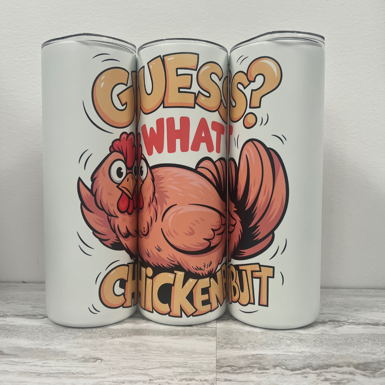 Chicken Butt Glow-In-The-Dark Tumbler