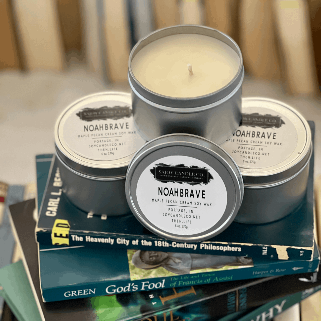 NoahBrave Maple Pecan Cream Candle